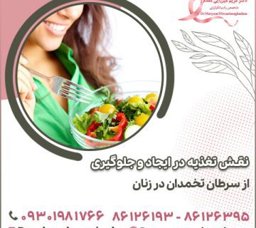 نقش تغذیه در ایجاد و جلوگیری از سرطان تخمدان در زنان